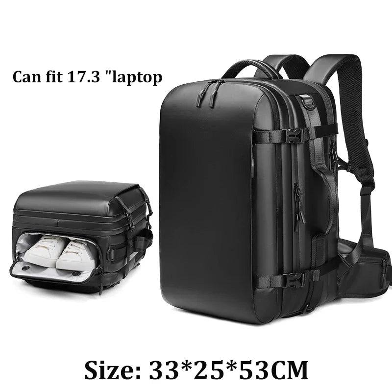 Travel backpack For Men waterproof 17.3 inch Business Laptop Backpack with Separate Shoe Bag outdoors Hiking camping backpack