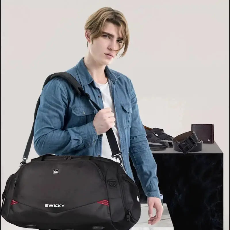 Travel bags Handbag duffel bag for men business trip travel short distance sports dry and wet separation fitness bag