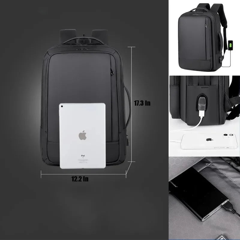 Travel for Men Women Business Computer Bags College Nurse Backpack Daypack with USB Port, Fit 15.6 Inch Laptop