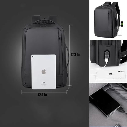 Travel for Men Women Business Computer Bags College Nurse Backpack Daypack with USB Port, Fit 15.6 Inch Laptop