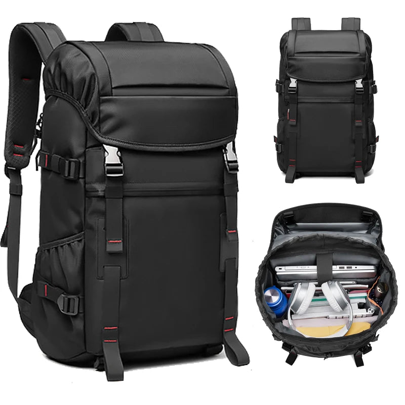 Traveling Backpack Man Waterproof Oxford Lightweight Camping Outdoor Bags Trend 2024 Drawstring Hikking Multifinonal Back Pack