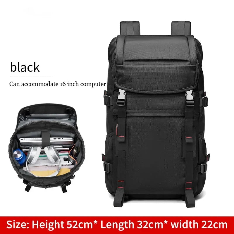 Traveling Backpack Man Waterproof Oxford Lightweight Camping Outdoor Bags Trend 2024 Drawstring Hikking Multifinonal Back Pack