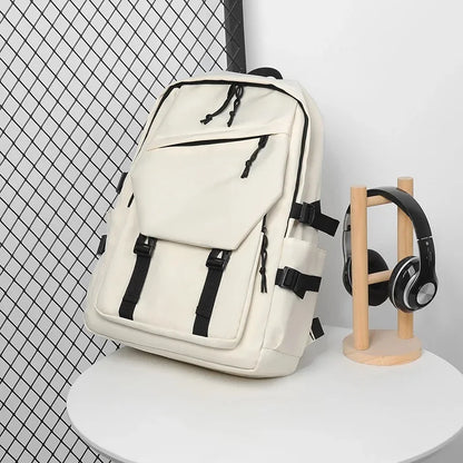 Trend Simple Couple Junior High School College Student Backpack Fashion Large Capacity