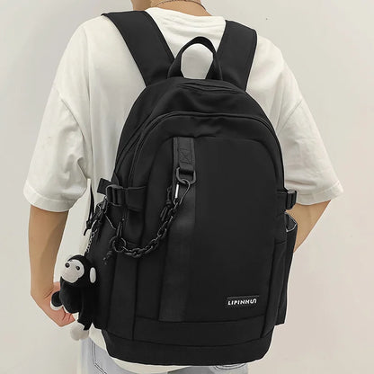 Trendy Boy Girl High Capacity School Bag Men Women Travel Backpack Lady Male Book Bag Fashion Female Laptop College Backpack New