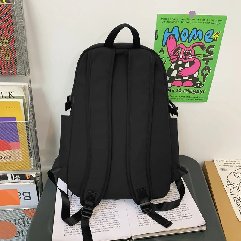 Trendy Boy Girl High Capacity School Bag Men Women Travel Backpack Lady Male Book Bag Fashion Female Laptop College Backpack New