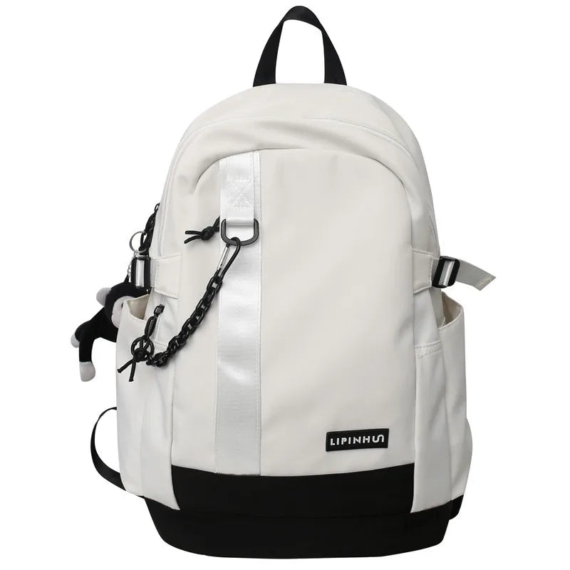 Trendy Boy Girl High Capacity School Bag Men Women Travel Backpack Lady Male Book Bag Fashion Female Laptop College Backpack New
