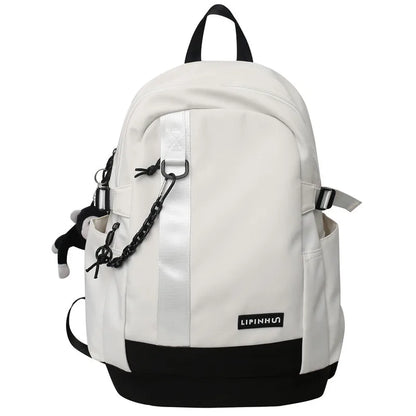 Trendy Boy Girl High Capacity School Bag Men Women Travel Backpack Lady Male Book Bag Fashion Female Laptop College Backpack New