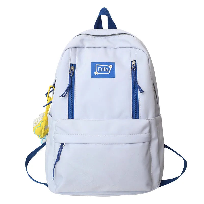 Trendy Cool Female College Backpack Women Laptop Book Bag Girl Travel Kawaii School Bags New Lady Student Nylon Backpack Fashion