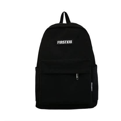 Trendy Cool Solid Color Travel Men Women Waterproof School Backpack Female Teen Student Bag Girl Boy Book Backpack Lady Bag Male