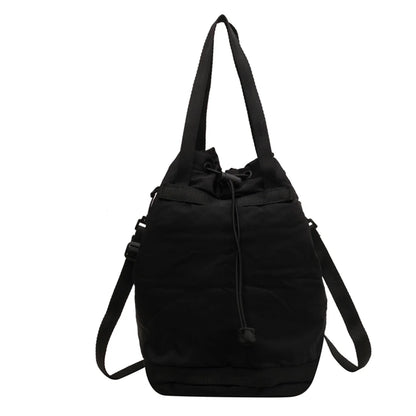 Trendy Female Casual Drawstring Crossbody Bags Cute Fashion Women Kawaii Shoulder Bag Ladies High Grade Travel Solid Color Daily