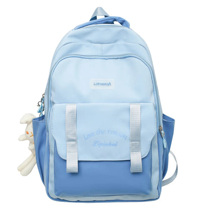 Trendy Female High Capacity School Bag Cute Waterproof Ladies Travel Laptop Women College Backpack Girl Book Bags Fashion Kawaii