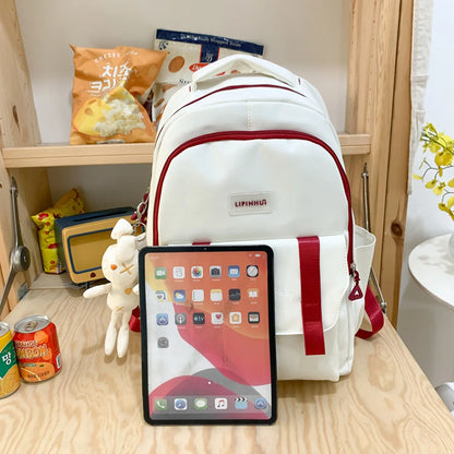 Trendy Female High Capacity School Bag Cute Waterproof Ladies Travel Laptop Women College Backpack Girl Book Bags Fashion Kawaii