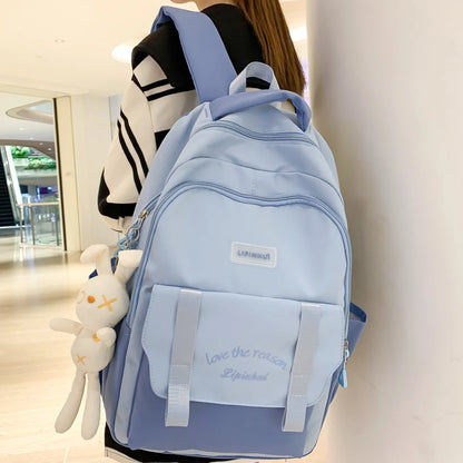 Trendy Female High Capacity School Bag Cute Waterproof Ladies Travel Laptop Women College Backpack Girl Book Bags Fashion Kawaii