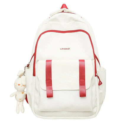 Trendy Female High Capacity School Bag Cute Waterproof Ladies Travel Laptop Women College Backpack Girl Book Bags Fashion Kawaii