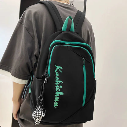 Trendy Female Laptop College Backpack New Boy Girl School Bag Women Men Syudent Travel Backpack Male Lady Nylon Book Bag Fashion