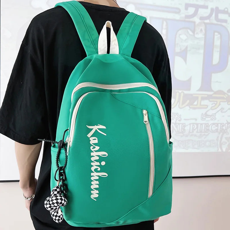 Trendy Female Laptop College Backpack New Boy Girl School Bag Women Men Syudent Travel Backpack Male Lady Nylon Book Bag Fashion