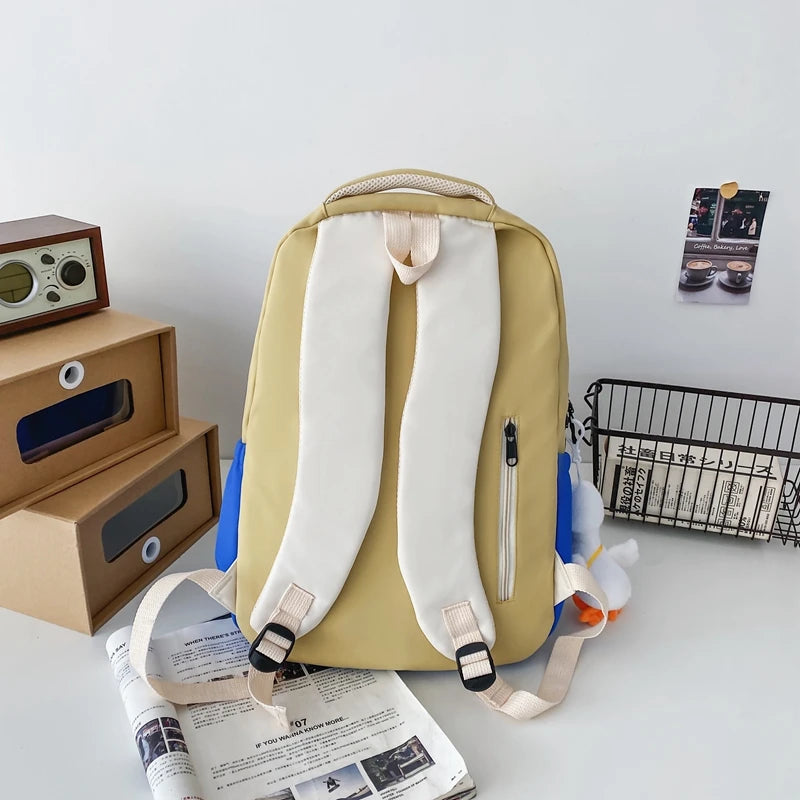 Trendy Female Leisure Waterproof Book Bag Women Kawaii Laptop Nylon Ladies Travel School Bags Girl Cool College Backpack Fashion