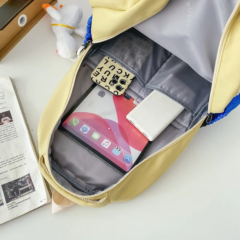 Trendy Female Leisure Waterproof Book Bag Women Kawaii Laptop Nylon Ladies Travel School Bags Girl Cool College Backpack Fashion