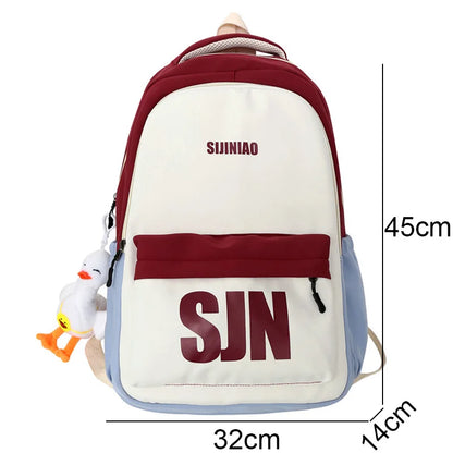 Trendy Female Leisure Waterproof Book Bag Women Kawaii Laptop Nylon Ladies Travel School Bags Girl Cool College Backpack Fashion