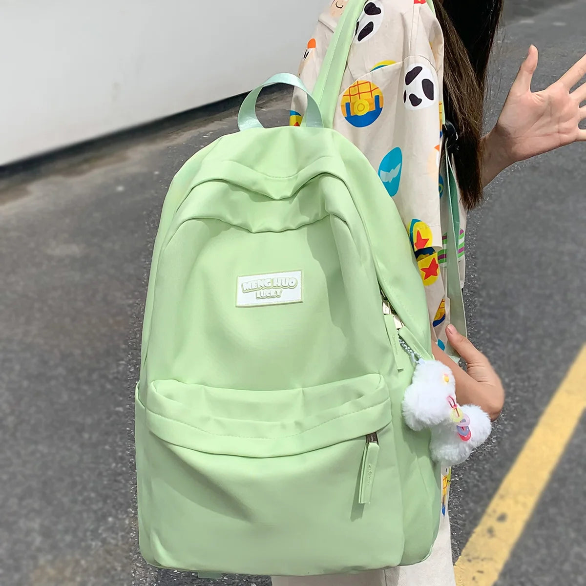 Trendy Female Travel College Backpacks Kawaii Women Laptop Cute Book School Bags Girl Nylon Fashion Ladies Teenager Cool Student