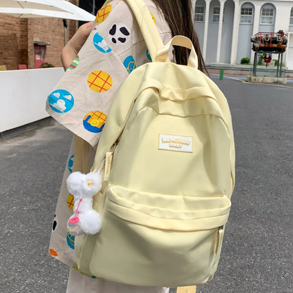 Trendy Female Travel College Backpacks Kawaii Women Laptop Cute Book School Bags Girl Nylon Fashion Ladies Teenager Cool Student