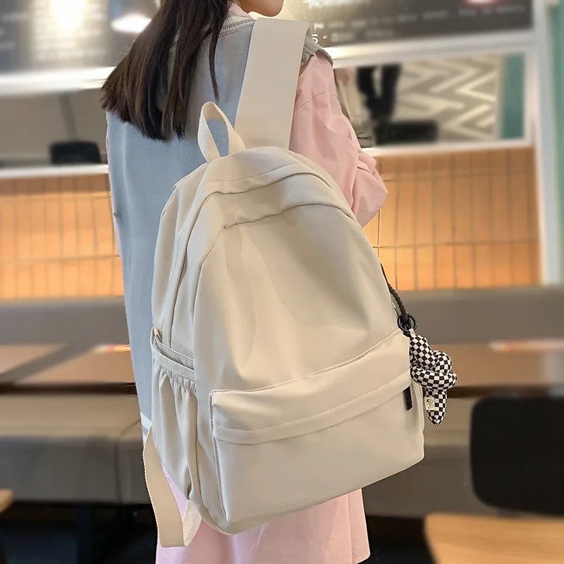 Trendy Female Waterproof Fashion Girl Travel Nylon Book Bags Women Student Laptop Cute School Bag Cool Lady College Backpack New