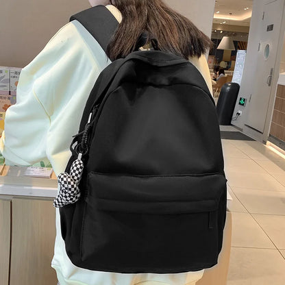 Trendy Female Waterproof Fashion Girl Travel Nylon Book Bags Women Student Laptop Cute School Bag Cool Lady College Backpack New