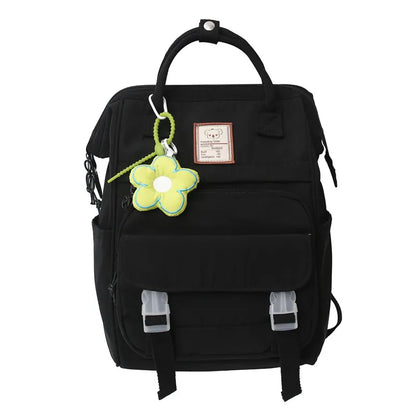 Trendy Female Yellow Laptop College Backpack Fashion Lady Kawaii Book Bag Cool Women Nylon Student Backpack Girl Cute School Bag
