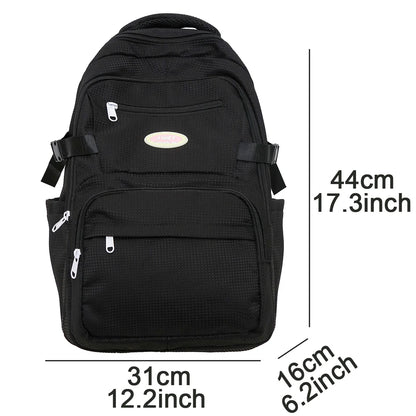 Trendy Female Yellow Travel Student Backpack Girl Kawaii Nylon School Backpack Women Laptop Ladies Cute College Book Bag Fashion