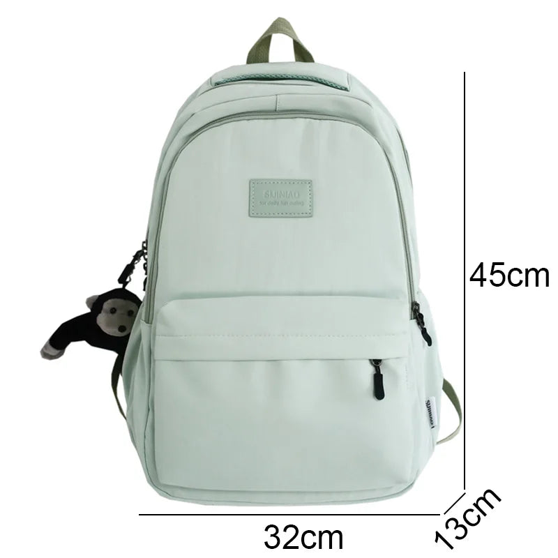 Trendy Girl Boy Laptop Student Backpack New Female Men Travel Book Bag Male Women Nylon College Backpack Fashion Lady School Bag