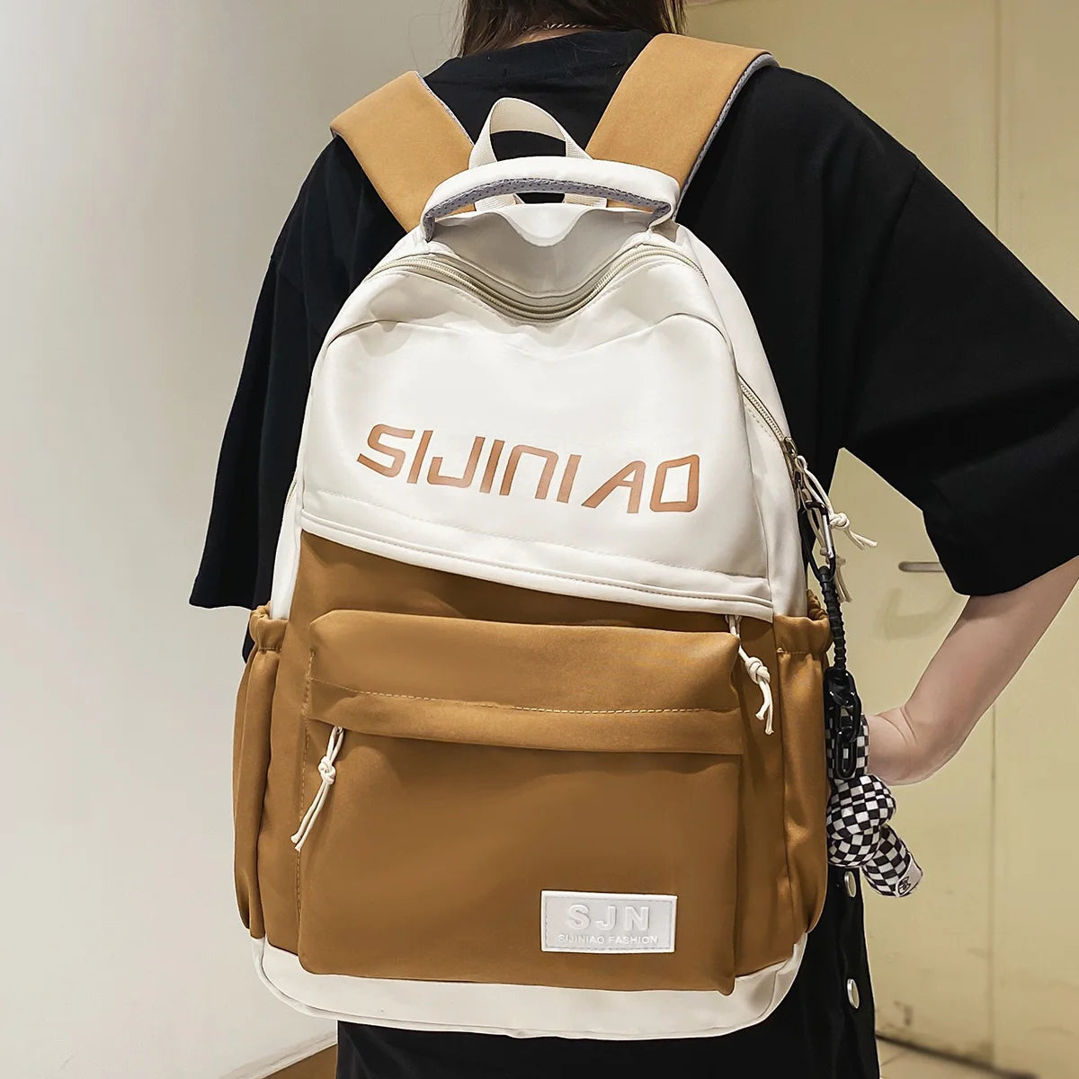Trendy Girl Travel Nylon Book Bag Cool Female Fashion Women Kawaii Laptop College Backpack Student Lady Cute School Bag Teenager