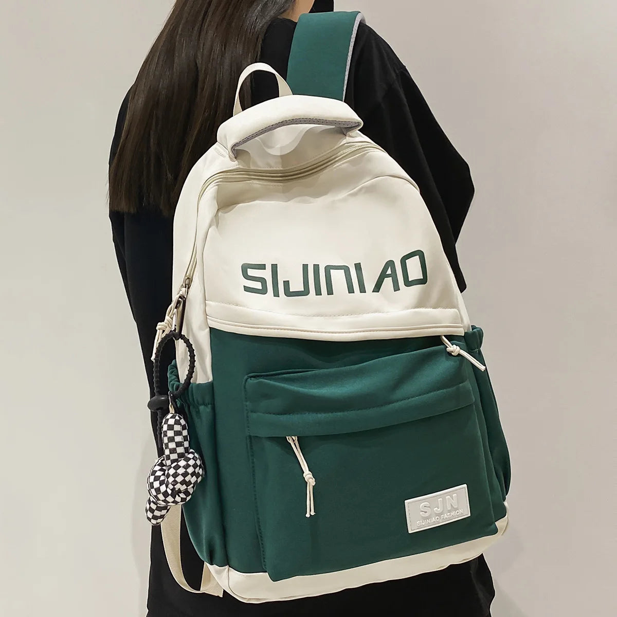 Trendy Girl Travel Nylon Book Bag Cool Female Fashion Women Kawaii Laptop College Backpack Student Lady Cute School Bag Teenager