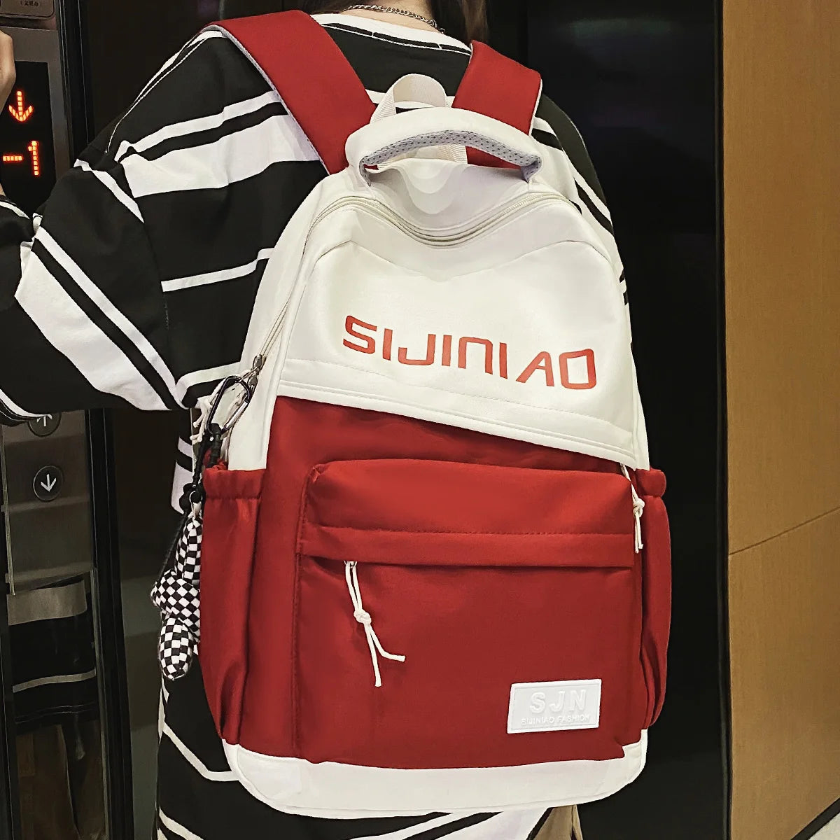 Trendy Girl Travel Nylon Book Bag Cool Female Fashion Women Kawaii Laptop College Backpack Student Lady Cute School Bag Teenager