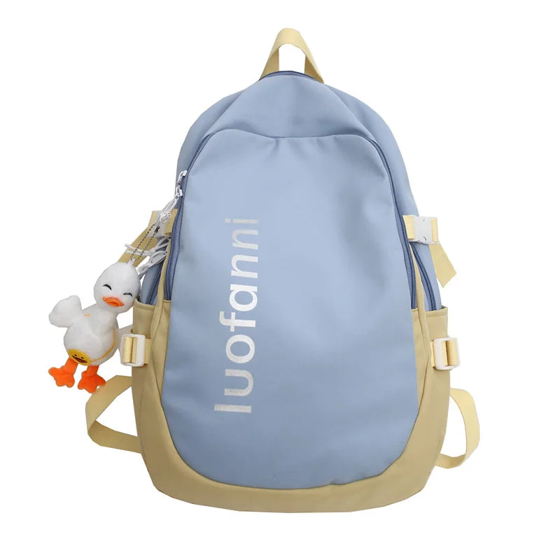 Trendy Girl Travel Student Bag Cool Female Waterproof College Backpack Lady Nylon Laptop Backpack Book Fashion Women School Bags