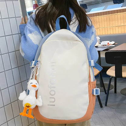 Trendy Girl Travel Student Bag Cool Female Waterproof College Backpack Lady Nylon Laptop Backpack Book Fashion Women School Bags