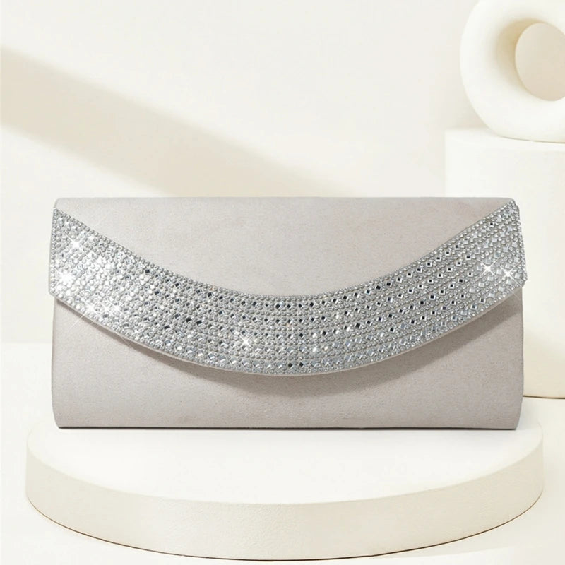 Trendy Glitter Crossbody Bag Chain Evening Bags for Fashion Forward Women