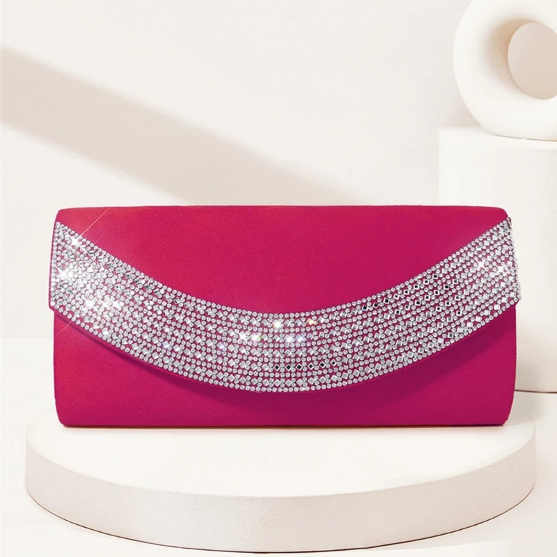 Trendy Glitter Crossbody Bag Chain Evening Bags for Fashion Forward Women