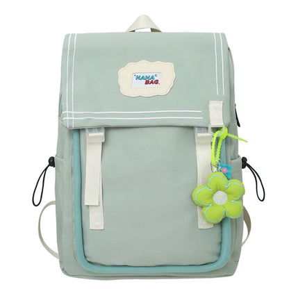 Trendy Lady Cute Pink Book Backpack Women Laptop School Bag Kawaii Fashion Girl Travel College Backpack Female Nylon Student Bag