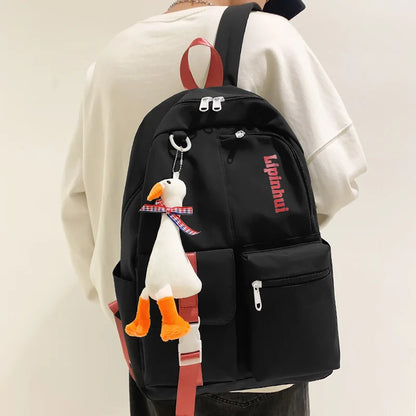Trendy Lady Male Nylon Student Backpack Cool Women Men Travel College Backpack Boy Girl New Bag Fashion Female Laptop School Bag