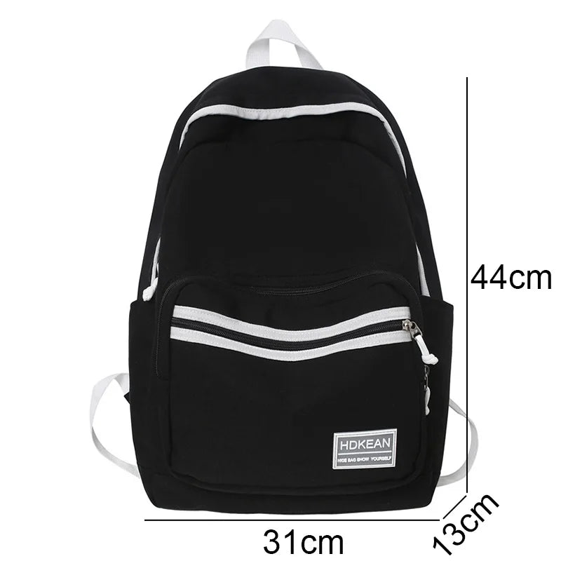 Trendy Lady Nylon College New Women School Bag Girl Travel Book Backpack Cool Fashion Female Laptop Bag Teenage Student Rucksack