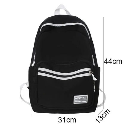 Trendy Lady Nylon College New Women School Bag Girl Travel Book Backpack Cool Fashion Female Laptop Bag Teenage Student Rucksack