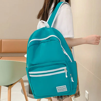 Trendy Lady Nylon College New Women School Bag Girl Travel Book Backpack Cool Fashion Female Laptop Bag Teenage Student Rucksack
