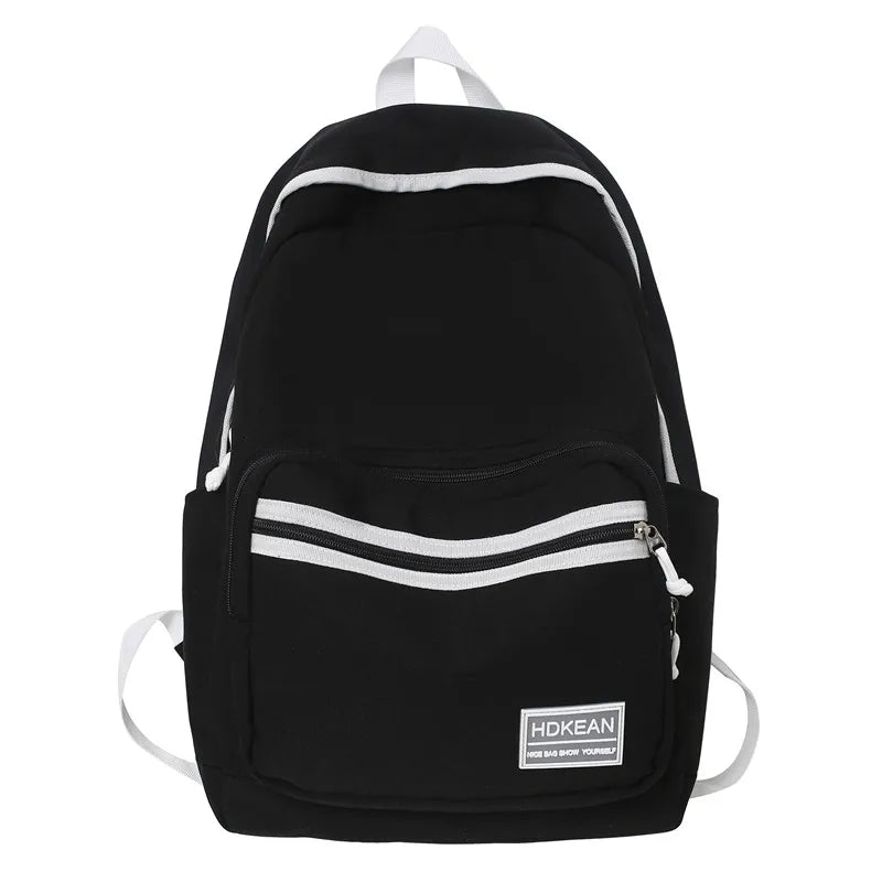 Trendy Lady Nylon College New Women School Bag Girl Travel Book Backpack Cool Fashion Female Laptop Bag Teenage Student Rucksack