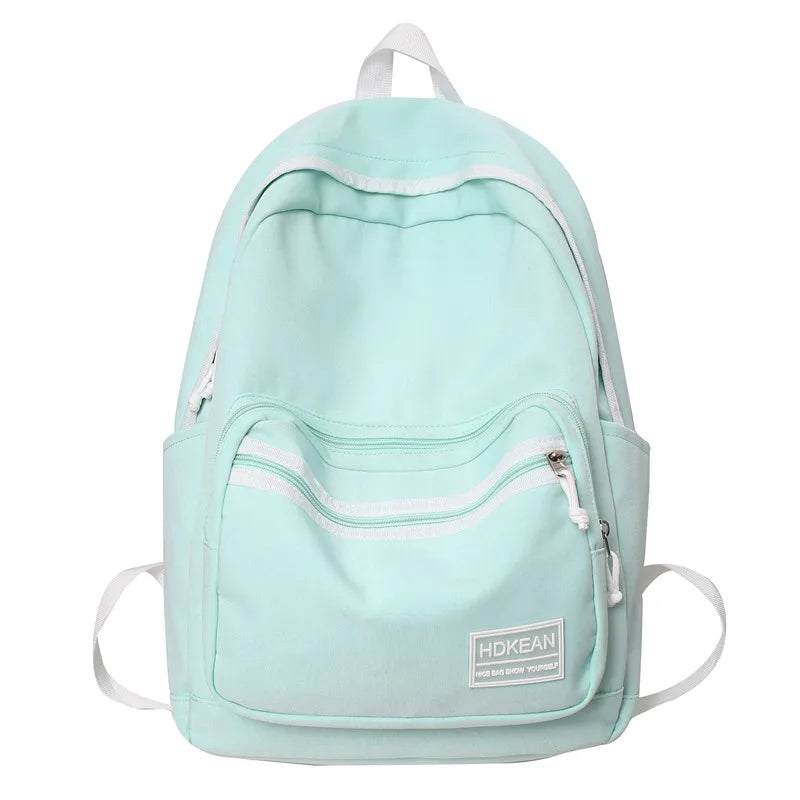 Trendy Lady Nylon College New Women School Bag Girl Travel Book Backpack Cool Fashion Female Laptop Bag Teenage Student Rucksack