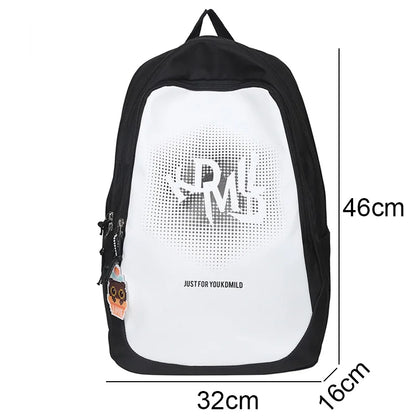 Trendy Lady Nylon High Capacity College Pocket Fashion Female Book Bag Girl Travel Laptop Backpack Teen Women Leisure School Bag