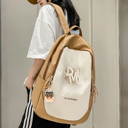 Trendy Lady Nylon High Capacity College Pocket Fashion Female Book Bag Girl Travel Laptop Backpack Teen Women Leisure School Bag