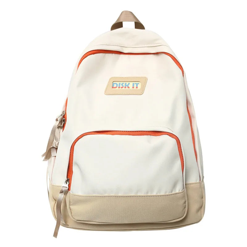 Trendy Lady Nylon Student Backpack New Male Women College Backpack Girl Boy Laptop School Bag Fashion Female Men Travel Book Bag