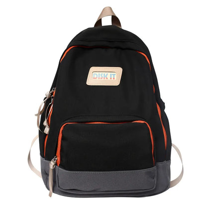 Trendy Lady Nylon Student Backpack New Male Women College Backpack Girl Boy Laptop School Bag Fashion Female Men Travel Book Bag
