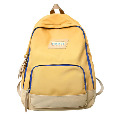 Trendy Lady Nylon Student Backpack New Male Women College Backpack Girl Boy Laptop School Bag Fashion Female Men Travel Book Bag