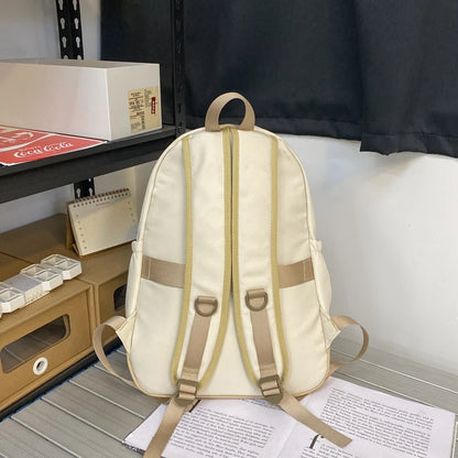 Trendy Lady Nylon Student Backpack New Male Women College Backpack Girl Boy Laptop School Bag Fashion Female Men Travel Book Bag